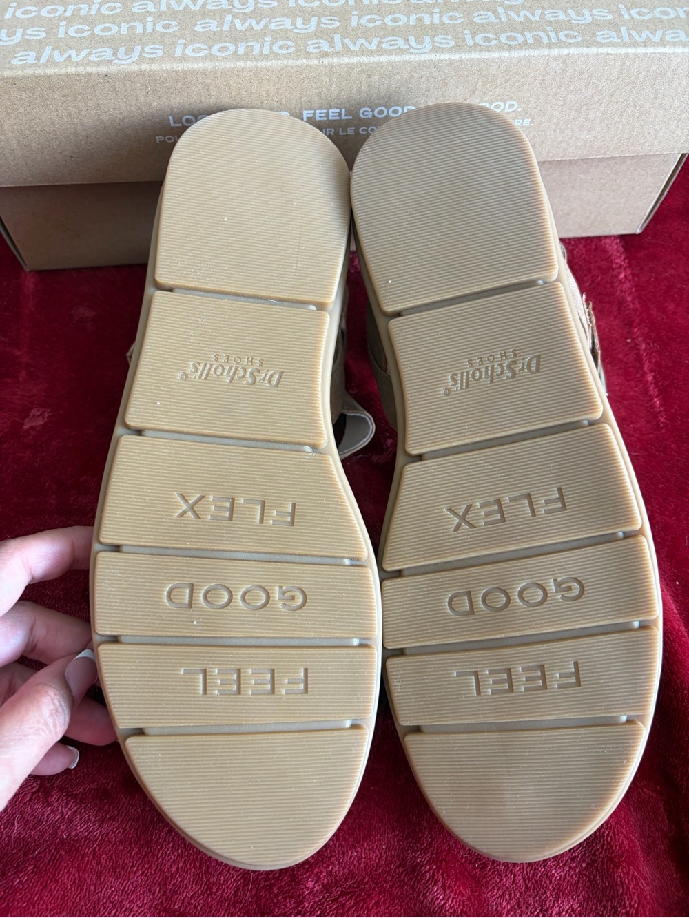 Dr. Scholl's Women's Tan Strappy Comfort Sandal - New In Box! Size 9 - Picture 3 of 5